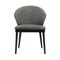 Armen Living Juno Charcoal Fabric and Black Wood Dining Side Chairs, PK2 LCJNSIBLCH - alternate 2